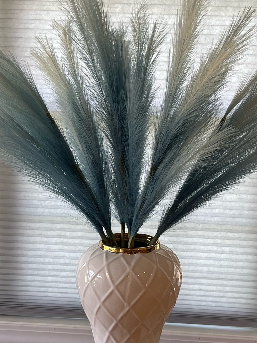 NEW Blue Pampas Grass Arrangement Set of 8🌼